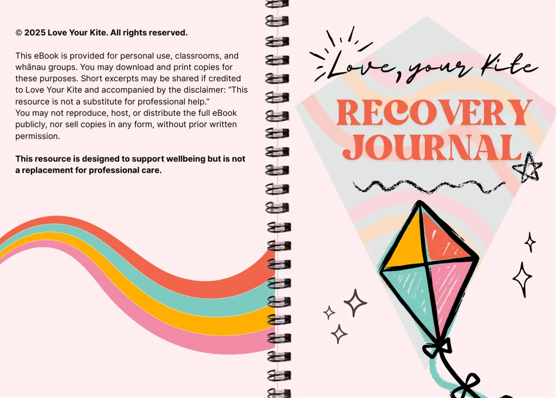 Love Your Kite Recovery Journal cover